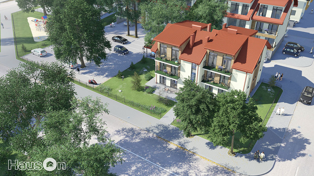 Namo projektas Palangoje vizualizacija namu projektai, gyvenamasis daugiabutis namas poilsio paskirties Palanga vizualizacija