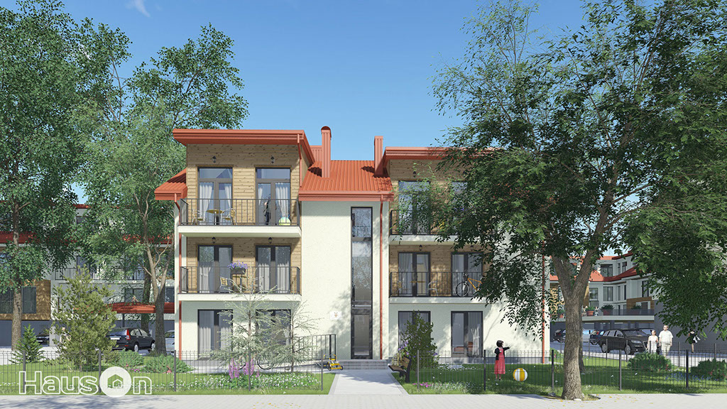 Namo projektas Palangoje vizualizacija namu projektai, namo vizualizacijos, architekturine vizualizacija