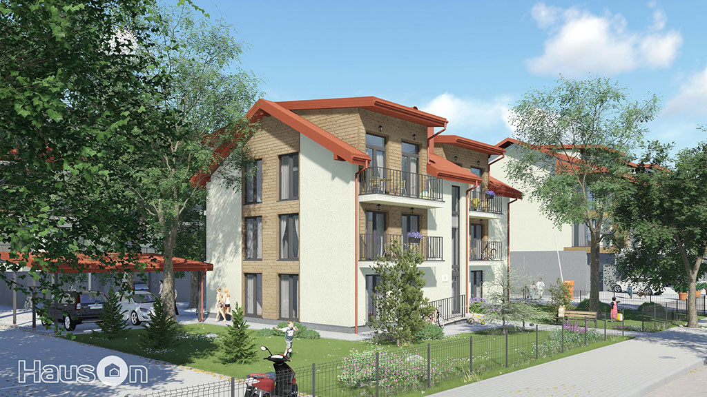 Namo projektas Palangoje vizualizacija namu projektai, architekturos projektavimas