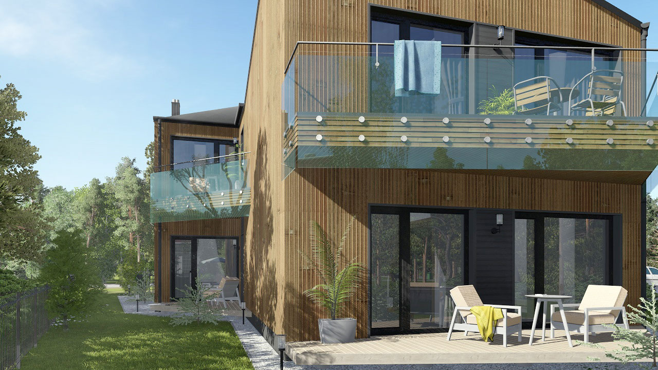 Namo projektas Kunigiškėse, vizualizacija, namu projektai, architektai, projektavimo paslaugos, daugiabutis, namai su mansarda HausOn.lt, namas