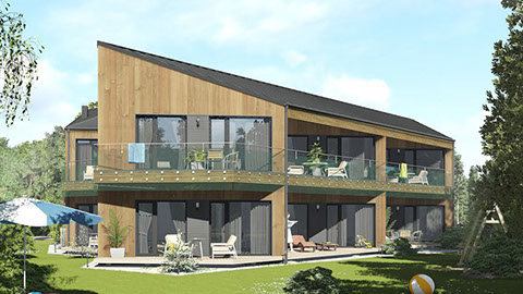 Namo projektas Kunigiškėse, vizualizacija, namu projektai, architektai, projektavimo paslaugos, daugiabutis, namai su mansarda HausOn.lt, namas