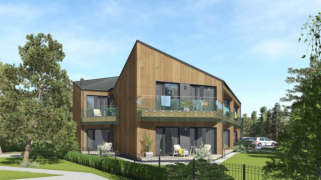 Namo projektas Kunigiškėse, vizualizacija, namu projektai, architektai, projektavimo paslaugos, daugiabutis, namai su mansarda HausOn.lt, namas