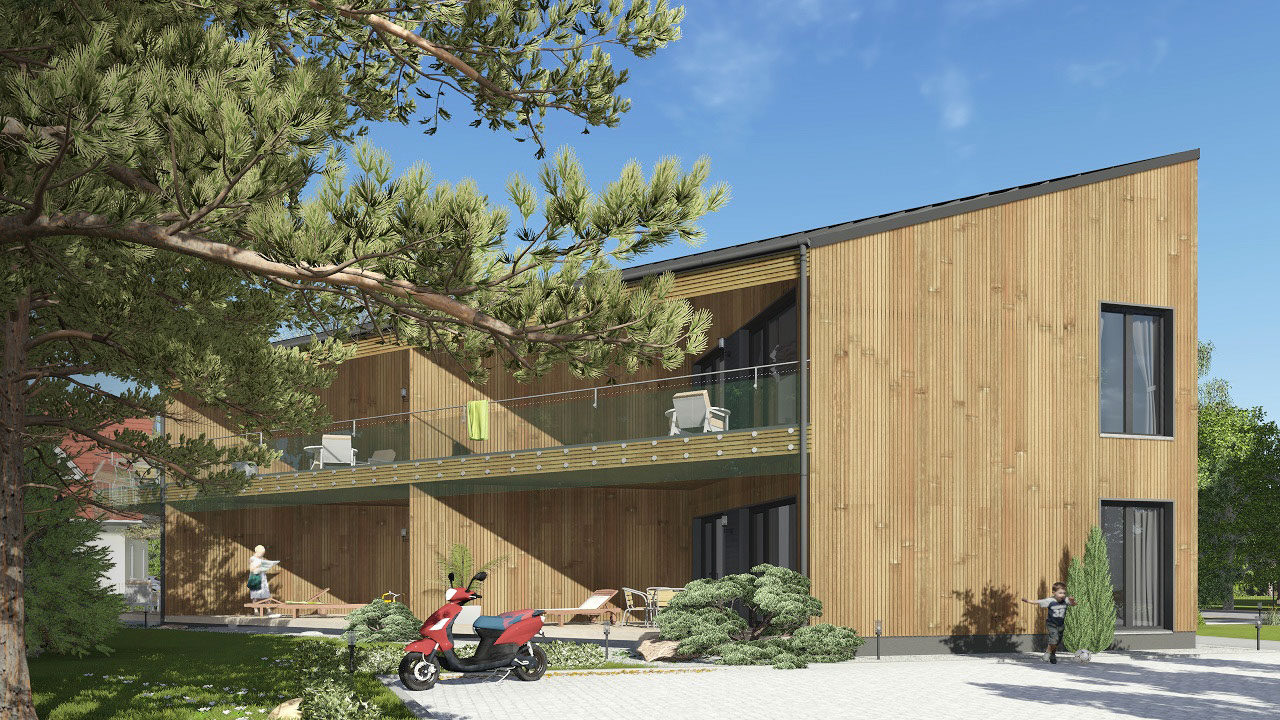 Namo projektas Kunigiškėse, vizualizacija, namu projektai, architektai, projektavimo paslaugos, daugiabutis, namai su mansarda HausOn.lt, namas