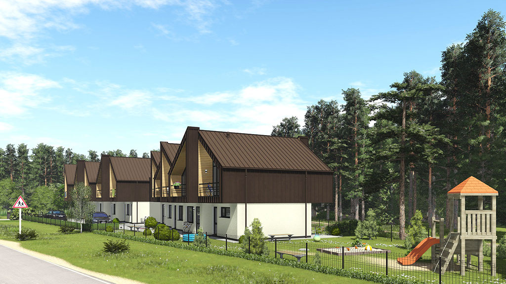 Namo projektas Šventojoje, vizualizacija, namu projektai, architektai, projektavimo paslaugos, kotedžas, namas su mansarda, HausOn.lt