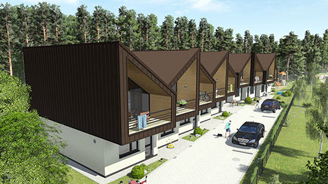 Namo projektas Šventojoje, vizualizacija, namu projektai, architektai, projektavimo paslaugos, kotedžas, namas su mansarda, HausOn.lt