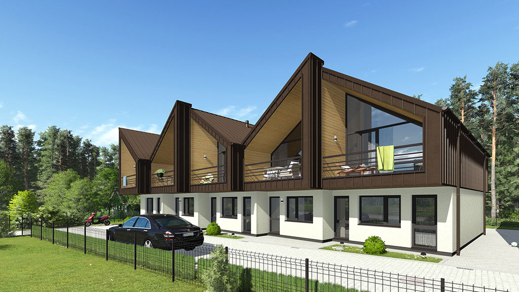 Namo projektas Šventojoje, vizualizacija, namu projektai, architektai, projektavimo paslaugos, kotedžas, namas su mansarda, HausOn.lt