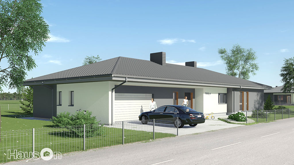 Namu projektai, namo projektas, architektai, vizualizacijos, vizualizacija, vieno aukšto su mansarda, architektas, www.hauson.lt, statyba