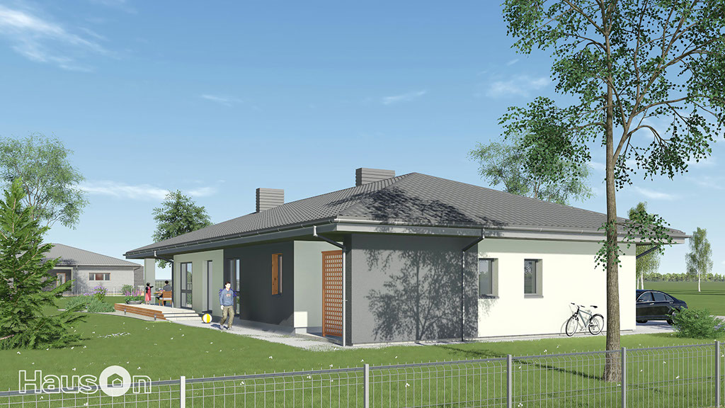 Namu projektai, namo projektas, architektai, interjeras, architektas, www.hauson.lt, vizualizacijos, vizualizacija, vieno aukšto karkasinis