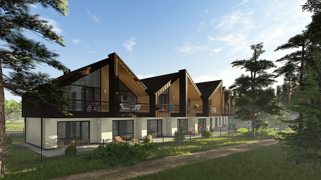 Namo projektas Šventojoje, vizualizacija, namu projektai, architektai, projektavimo paslaugos, kotedžas, namas su mansarda, HausOn.lt