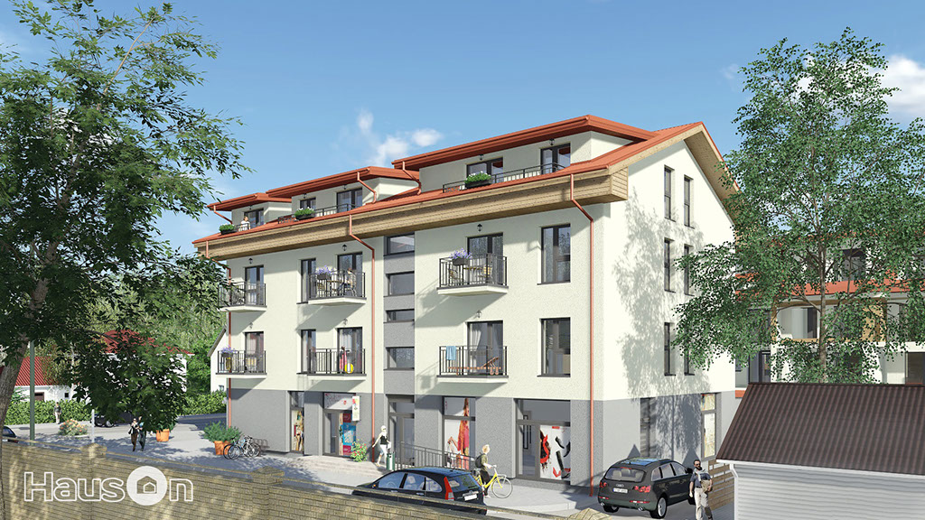 Namo projektas Palangoje, vizualizacija, namu projektai, architektai, projektavimo paslaugos, daugiabutis, namas su mansarda HausOn.lt