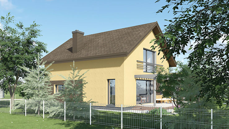 Namu projektai, namo projektas, architektai, projektavimo paslaugos, architektas, www.hauson.lt, namai iki 150 kv.m., vizualizacija