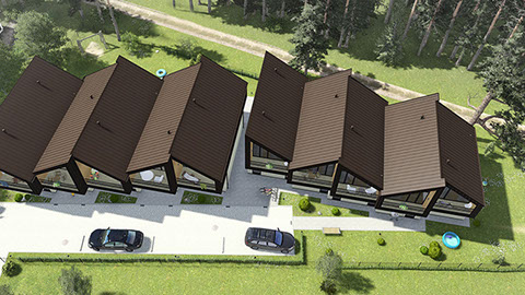 Namo projektas Šventojoje, vizualizacija, namu projektai, architektai, projektavimo paslaugos, kotedžas, namas su mansarda, HausOn.lt