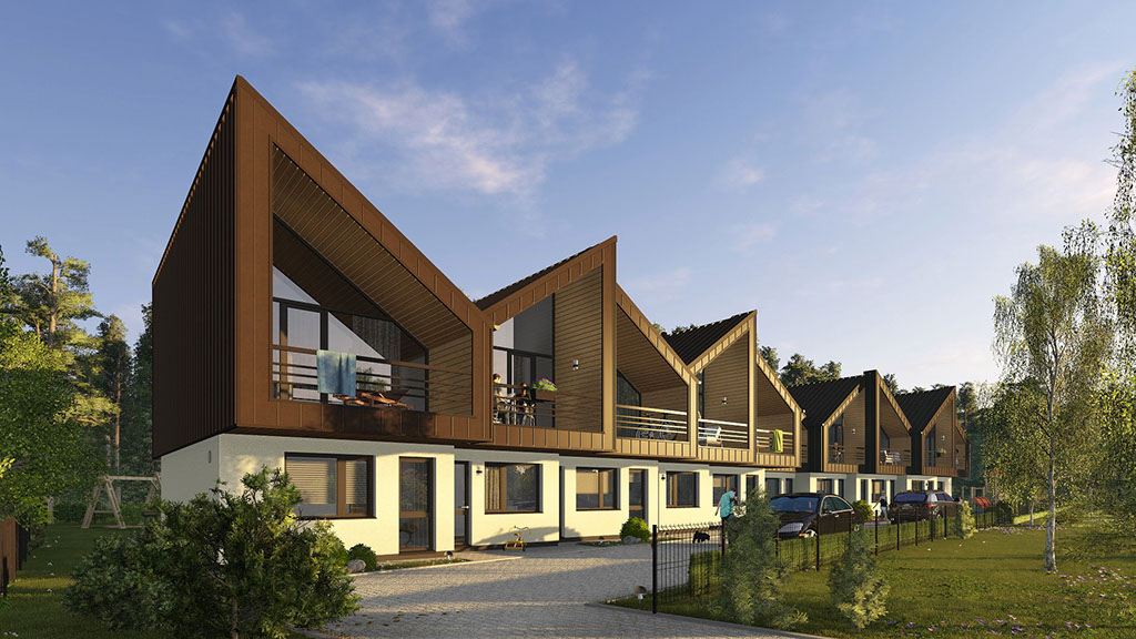 Namo projektas Šventojoje, vizualizacija, namu projektai, architektai, projektavimo paslaugos, kotedžas, namas su mansarda, HausOn.lt