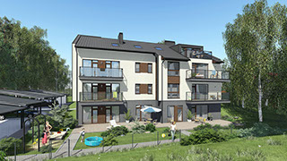 Namo projektas Palangoje, vizualizacija, namu projektai, architektai, projektavimo paslaugos, daugiabutis, namas su mansarda HausOn.lt