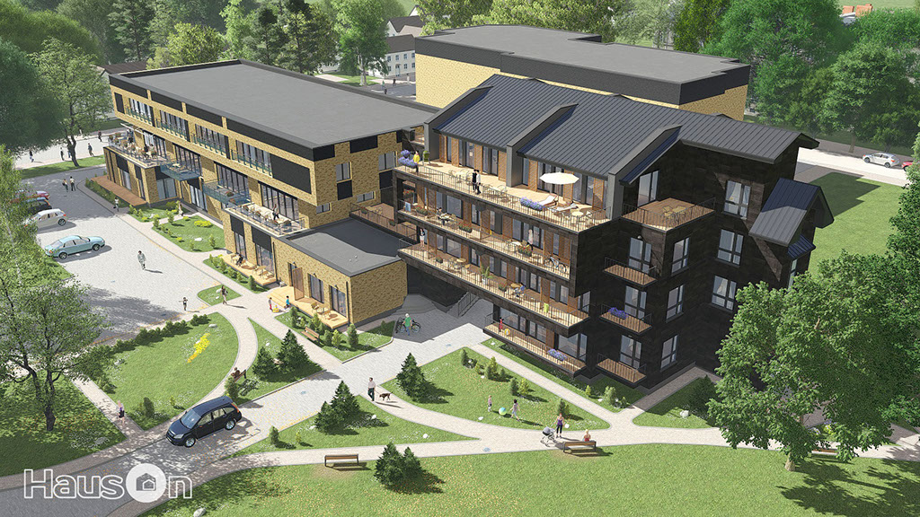 Namo projektas Palangoje, vizualizacija, namu projektai, namo projektas, architektai, projektavimo paslaugos, daugiabutis, namas su mansarda