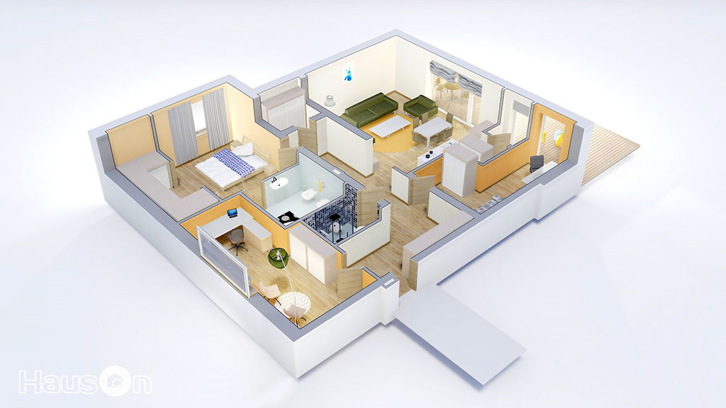 Namu projektai, namo projektas, architektai, namo projektas, interjero vizualizacija, architektas, www.hauson.lt, vieno aukšto su mansarda namai