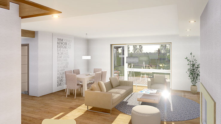 Namu projektai, namo projektas, architektai, interjeras, architektas, www.hauson.lt, vieno aukšto su mansarda namai, vizualizacija