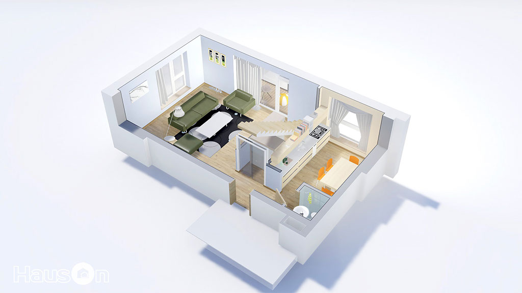 Namu projektai, namo projektas, architektai, namo projektas, interjero vizualizacija, architektas, www.hauson.lt, vieno aukšto su mansarda namai