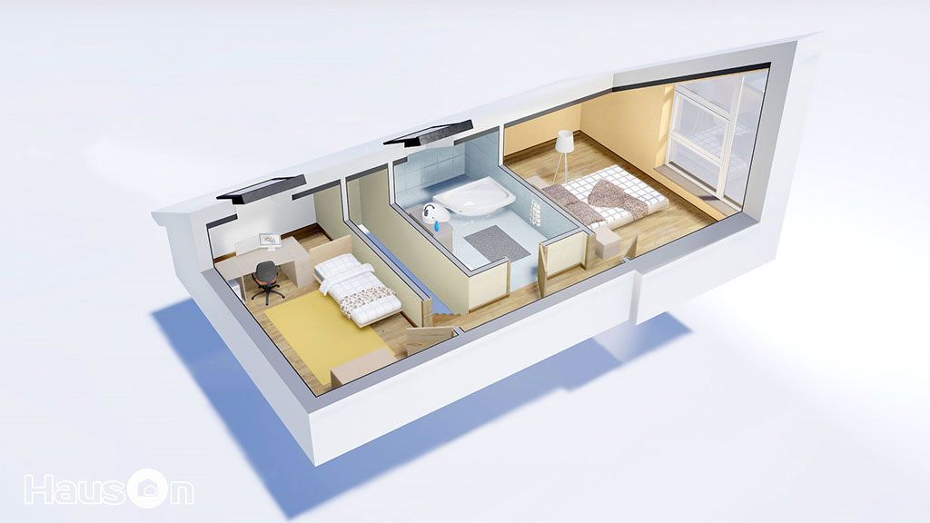 Namu projektai, namo projektas, architektai, namo projektas, interjero vizualizacija, architektas, www.hauson.lt, vieno aukšto su mansarda namai