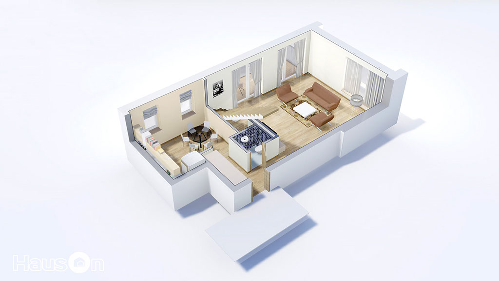 Namu projektai, namo projektas, architektai, namo projektas, interjero vizualizacija, architektas, www.hauson.lt, vieno aukšto su mansarda namai