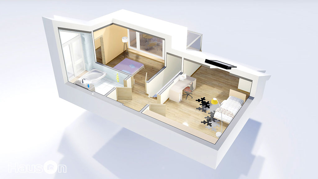 Namu projektai, namo projektas, architektai, namo projektas, interjero vizualizacija, architektas, www.hauson.lt, vieno aukšto su mansarda namai