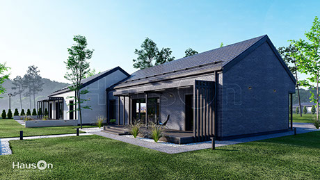 Namu projektai, namo projektas Amarilis 2B, dvibučiai namai