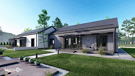 Namu projektai, namo projektas Amarilis 2B, dvibučiai namai