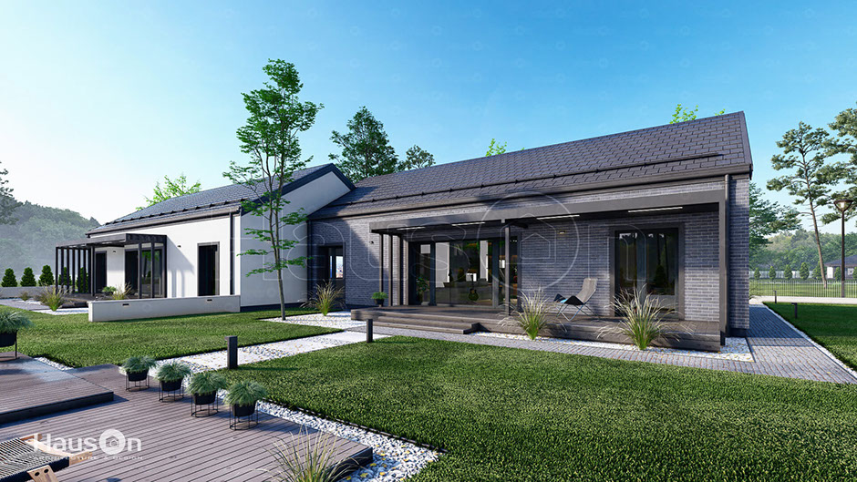 Namu projektai, namo projektas Amarilis 2B, dvibučiai namai