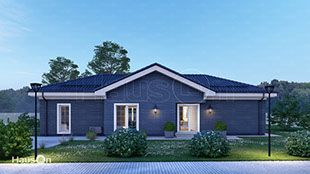 Namų projektai, kartotinis namo projektas Gaja, namų projektai, šiuolaikinis namas iki 150m2, architektai Kaune