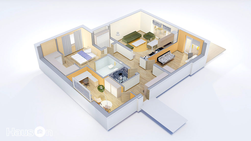 Namu projektai, namo projektas, architektai, namo projektas, interjero vizualizacija, architektas, www.hauson.lt, vieno aukšto su mansarda namai